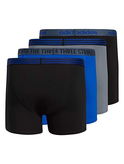 adidas Men's Core Stretch Cotton Trunk Underwear (4-Pack)