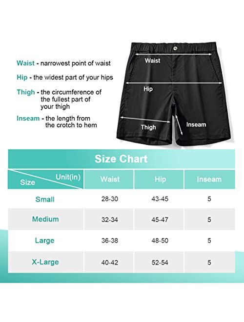 AIMPACT Mens Sweat Workout Shorts 5 Inch Inseam Casual Athletic Jogger Short Shorts for Men