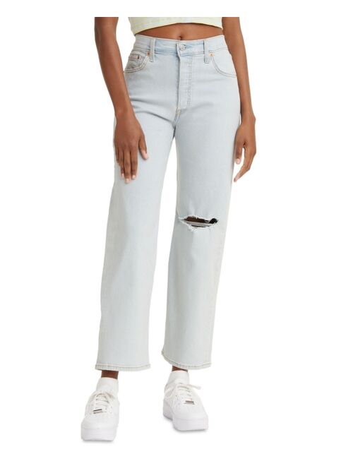 Levi's Women's Ribcage Straight Ankle Jeans in Short Length