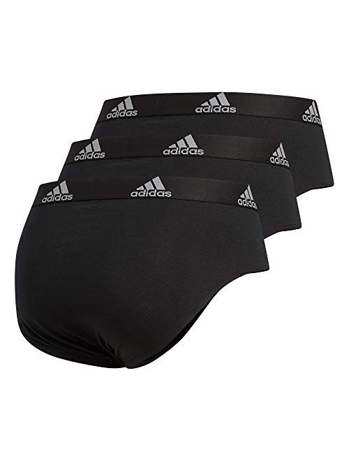 adidas Men's Stretch Cotton Brief Underwear (3-Pack)