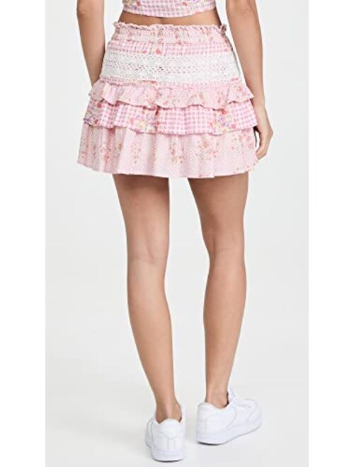 LOVESHACKFANCY Women's Corbett Skirt