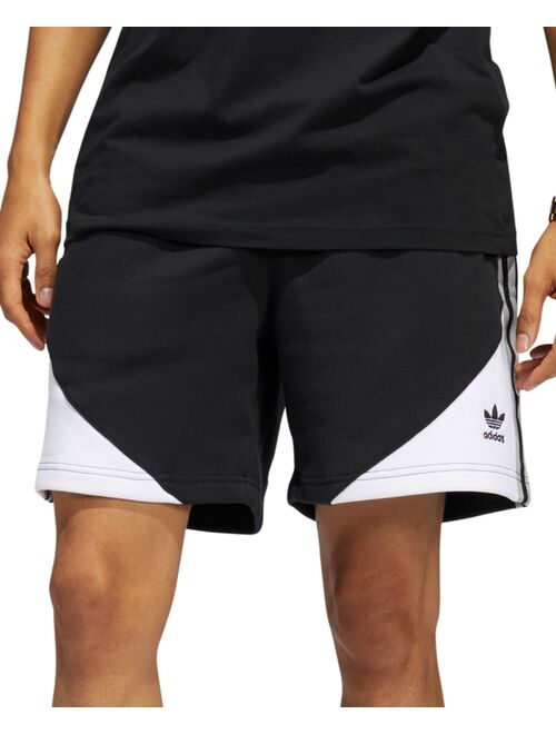 adidas Men's Originals SST Regular-Fit Colorblocked Fleece Shorts