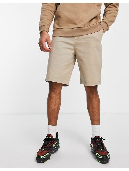 Topman relaxed chino short in stone