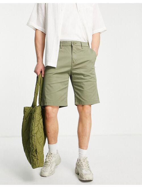 Lee regular fit organic cotton chino shorts in olive green