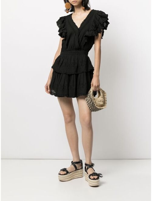 LoveShackFancy Gwen ruffle mini dress