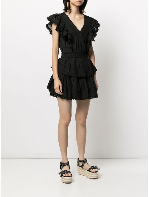 LoveShackFancy Gwen ruffle mini dress