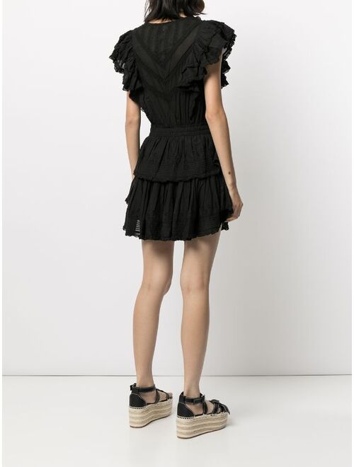 LoveShackFancy Gwen ruffle mini dress
