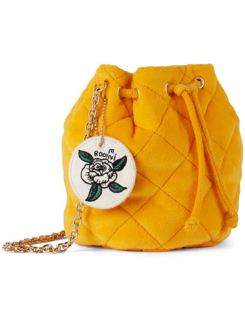 Mini Rodini Kids Yellow Rose Bucket Shoulder Bag