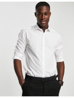 formal long sleeve shirt in white