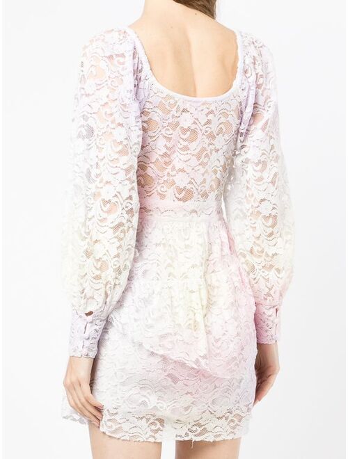 LoveShackFancy Alela lace tie-dye mini dress