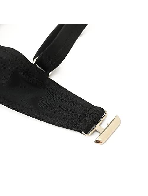 RXRXCOCO Women Front Cross Cutout One Piece Swimsuit Tummy Control High Waisted Monokini Bathing Suit