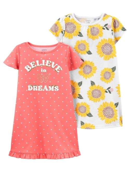 Carter's Toddler Girls Nightgown, Pack of 2
