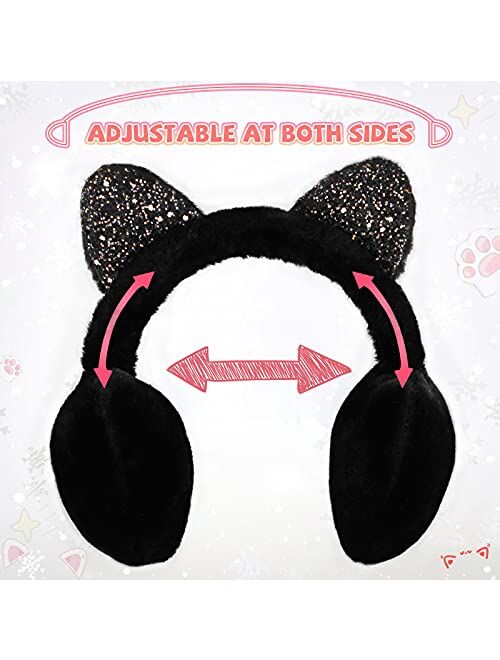 XIAOHAWANG Toddler Kids Winter Knitted Ear muffs Soft Plush Ear Warmers for Baby Boys Girls Outdoor Cute Dinosaur Ear Covers Headband