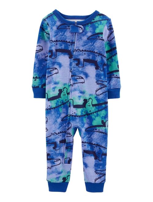 Carter's Toddler Boys One-Piece Alligator Snug Fit Footless Pajamas