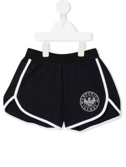 Kids logo-stamp shorts