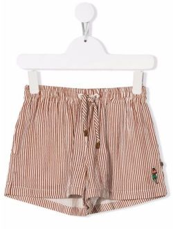Kids stripe-print shorts