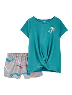 Girls 4-14 Carter's Top & Shorts Pajama Set