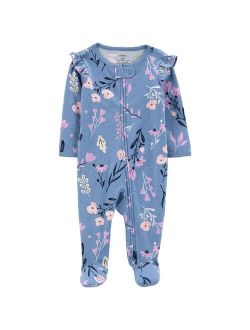 Baby Girl Carter's Floral 2-Way Zip Sleep & Play