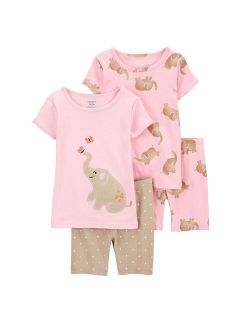 Toddler Girl Carter's Elephant Tops & Bottoms Pajama Set