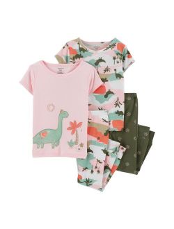 Toddler Girl Carter's Dinosaur Tops & Bottoms Pajama Set