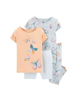 Baby Girl Carter's Butterfly Tops & Bottoms Pajama Set