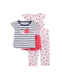 Toddler Girl Carter's Strawberry Tops & Bottoms Pajama Set