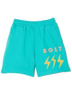 JELLYMALLOW thunderbolt-print shorts