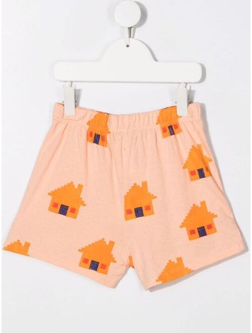 Bobo Choses house-print shorts