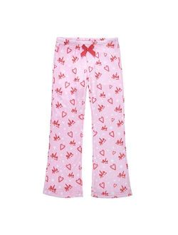 HDE Girl's Fleece Pajama Pants Kids Soft Sleepwear Casual Fuzzy Plush PJ Bottoms