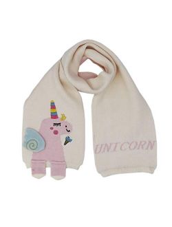 Newfancy Kids Girls Boys Winter Cute Unicorn Scarf Shawl Warm Soft Cozy Fashion Knit Neck Warmer Scarfs Toddler