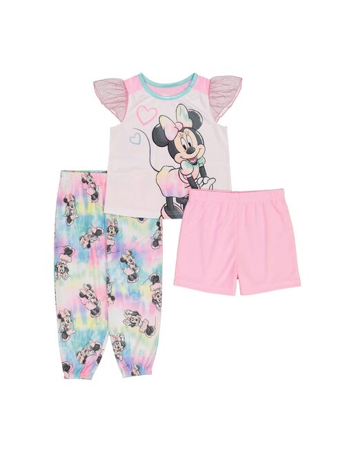 Toddler Girl Disney Minnie Mouse Tie Dye Top & Bottoms Pajama Set