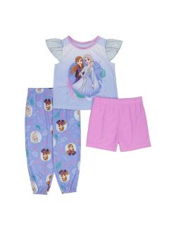 Toddler Girl Disney Frozen 2 Anna & Elsa Top & Bottoms Pajama Set