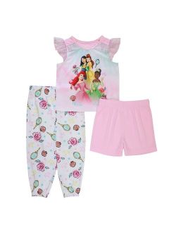 Toddler Girl Disney Princess Princess Friends Top & Bottoms Pajama Set