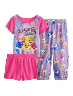 Toddler Girl Baby Shark Pajama Set