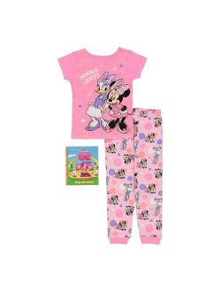 Disney's Minnie Mouse Toddler Girl Pajama Set with Storybook