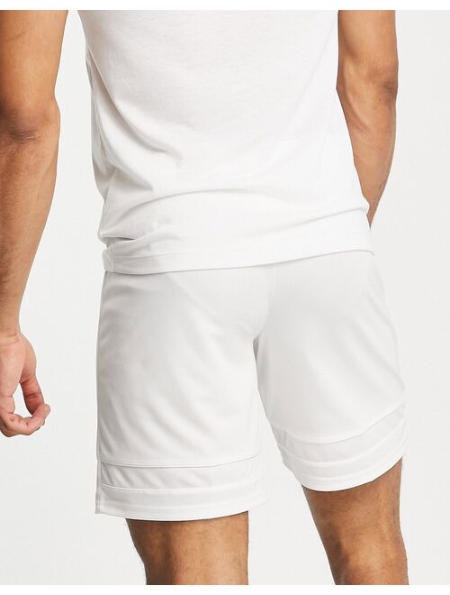 Nike Football Nike Soccer Dri-FIT Academy polyknit shorts in white