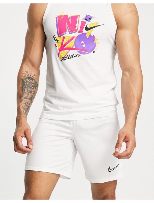 Nike Football Nike Soccer Dri-FIT Academy polyknit shorts in white