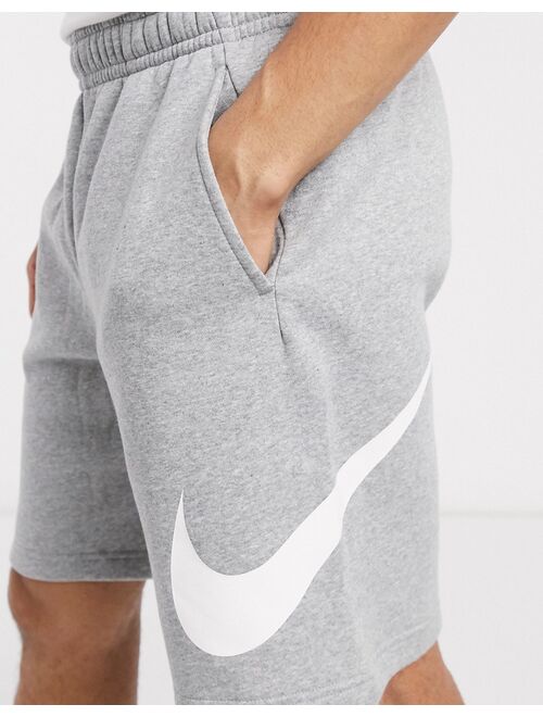 Nike Club Fleece HBR shorts in gray heather