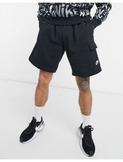 Club cargo shorts in black