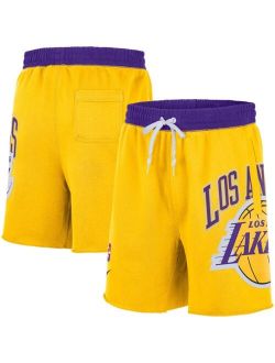 Men's Los Angeles Lakers 75th Anniversary Courtside Fleece Shorts