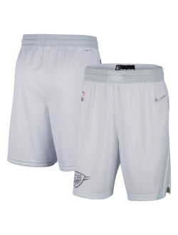 White, Gray Oklahoma City Thunder 2021/22 City Edition Swingman Shorts