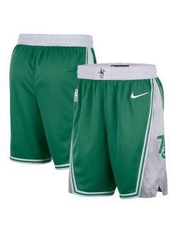 Kelly Green and White Boston Celtics 2021/22 City Edition Swingman Shorts