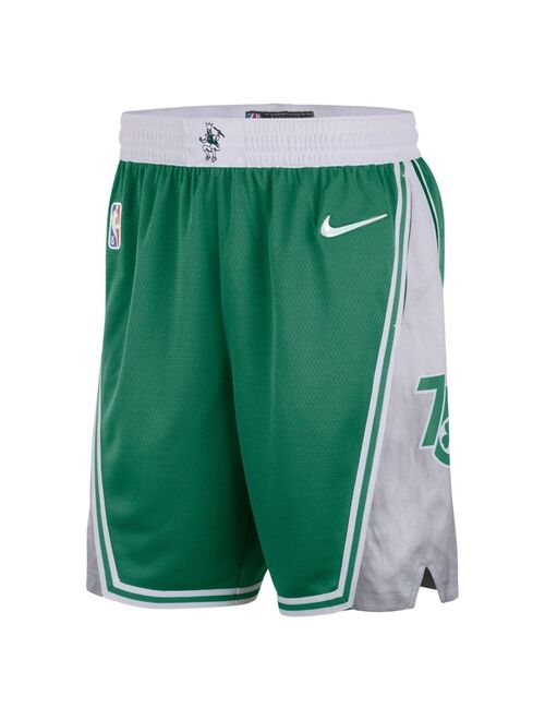 Men's Nike Kelly Green and White Boston Celtics 2021/22 City Edition Swingman Shorts