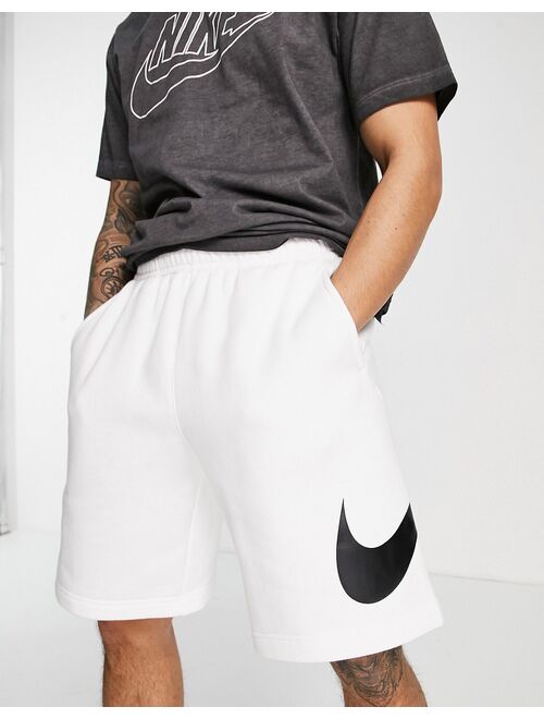 Nike Club Fleece HBR shorts in white