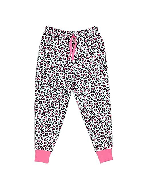 Mad Dog Concepts Mad Dog Girl’s 2 Pack Soft Micro Fleece Fashion Sleepwear Lounge Pajama Pants Stretch Waist + Slipper Socks