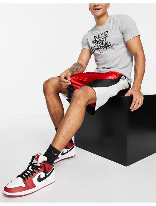 Nike Basketball Dri-FIT Durasheen shorts in red