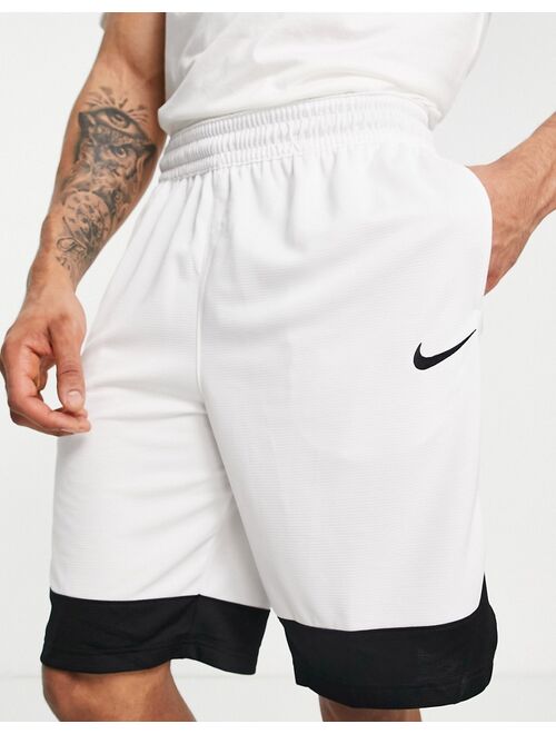 Nike Basketball Dri-FIT Icon shorts in white