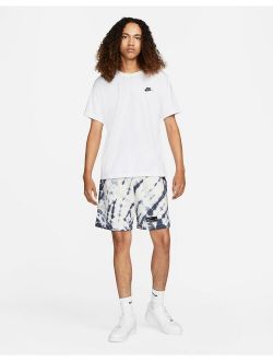 Archaeo Swoosh Pack graphic all over print shorts in off white
