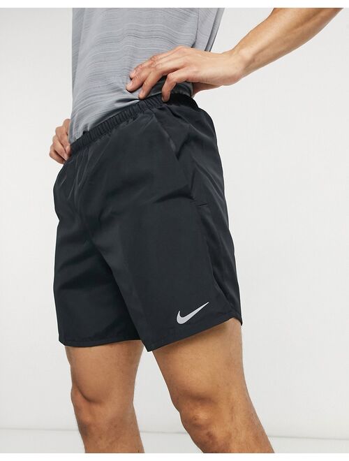 Nike Running Challenger 7 inch shorts in black