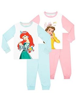 Girls' Pajamas 2 Pack Ariel and Belle